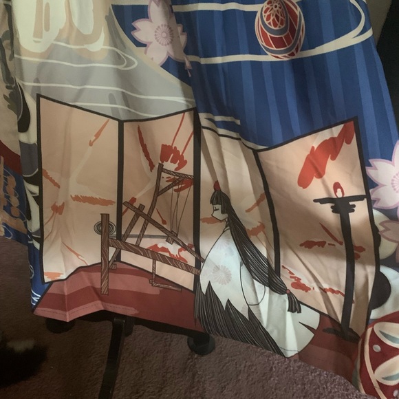 NWT Magic Tea Party’s White Crane Gratitude Lolita JSK with KC, Belt, and Clip - Picture 9 of 15